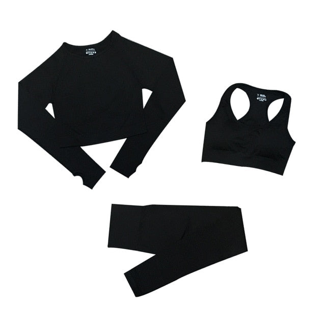 Conjunto Feminino Fitness Yoga - 3 peças -Baruc Show