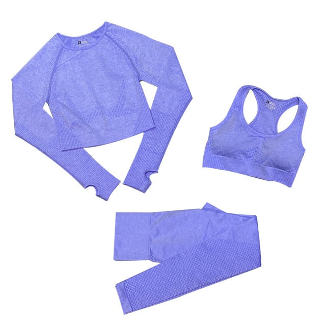 Conjunto Feminino Fitness Yoga - 3 peças -Baruc Show